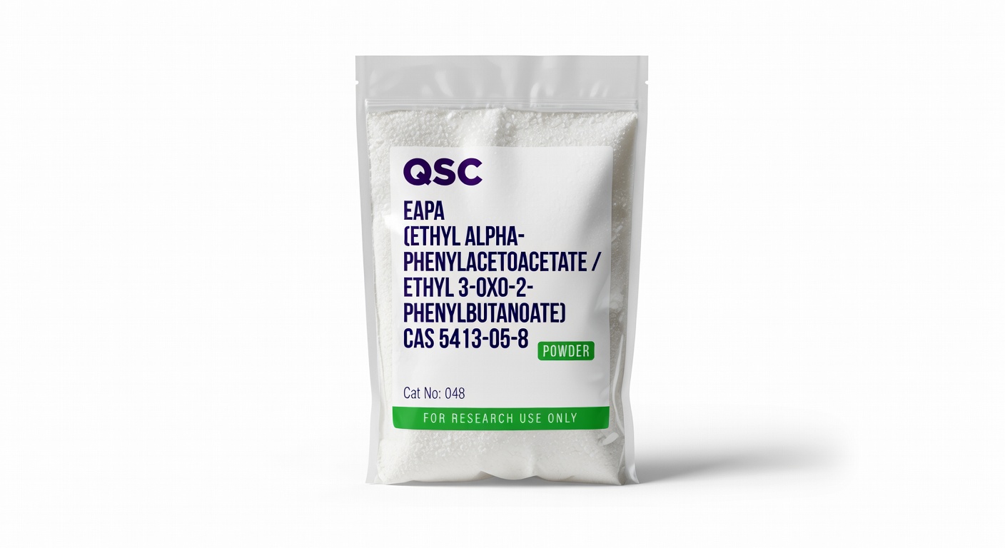 EAPA (ethyl alpha-phenylacetoacetate / ethyl 3-oxo-2-phenylbutanoate) CAS 5413-05-8 Powder — QSC product photo