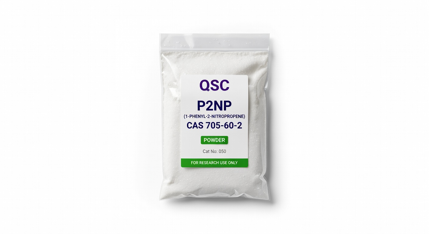 P2NP (1-phenyl-2-nitropropene) CAS 705-60-2 Powder — QSC product photo